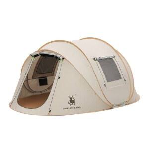 팝업텐트 원터치 텐트 간편 최신형 블랙독 버섯 아이보리 DR 해변 대형텐트 KOMMOT