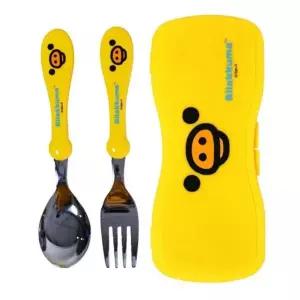 [골드스마일]키이로이토리 얼굴 뉴 스푼 포크 숟가락 휴대용 케이스