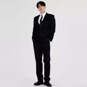 [셀러에이드]ToB 네이비 블랙 남자 긴팔 면접정장세트(자켓 셔츠 바지)