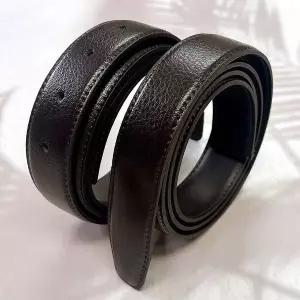 [알티피아]ToB 국산 플럼도트 교체용소가죽벨트끈 클래식브라운110cm 남성벨트