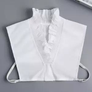 브이넥 포인트 페이크 카라 레이어드 블라우스 넥케이프 패션 소품