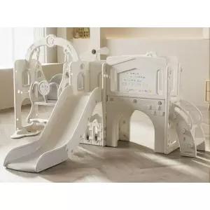 실내 정글짐 놀이터 가정용 슬라이드+그네 놀이기구 베 미끄럼틀 카페