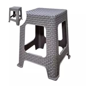 (제스트)국산 야외 이동식 4P 사각 플라스틱 라탄의자 등받이