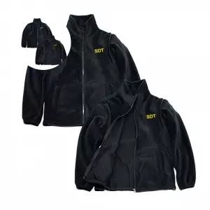 서바이벌 밀리터리 집업 블랙 겨울 뽀글이자켓 패딩