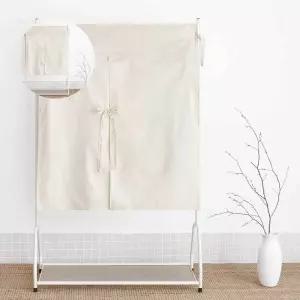 커버 인테리어 행거 조절 셀프 1M 코튼 길이 내추럴