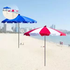 캠핑 파라솔 편의점 야외 중형 우산 비치 원형 접이식