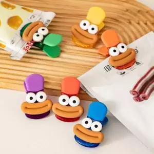 [셀러에이드]CHS-1006068 미스터브라운 자석 마그넷 집게 6P 세트