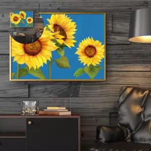 (제스트)액자 해바라기그림 A2 돈들어오는 6SUN3 풍수그림