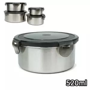 ToB 국내산 스텐 밀폐용기 냉장고반찬통 520ml