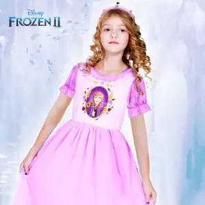 겨울왕국2 안나 아동 실내복 반팔 여아 홈웨어 바이올렛