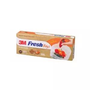 1+1 3M 후레쉬백 비닐팩 중형 50매 위생롤백 위생봉지 지퍼비닐