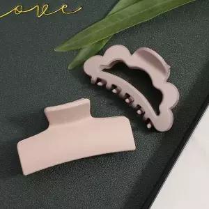 [셀러에이드]엔젤슈슈 데일리 반묶음 집게핀 2p세트 당고머리핀 반