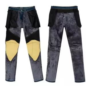 고성능 라이더 바이크 바지 라이딩진 팬츠 겨울 방한 기모 라이더바지 보호장비없음 케블라 S