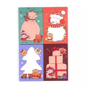 학원 팬시 선물 크리스마스 직사각 떡메모지 12개 [ABU399]
