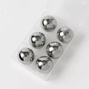 쿨앤샷 원형 아이스큐브 6p세트 스텐 아이스볼 녹지않