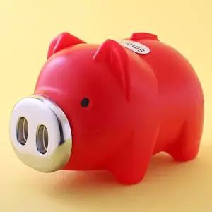 [셀러에이드]스마트 돼지저금통 레드 특대 복돼지저금통 동물저금