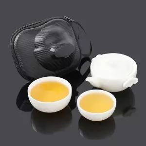 콤팩트 휴대용 2인 다기세트 여행용 다도세트 휴대다