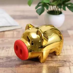 [셀러에이드]마키골드 돼지저금통 중 황금돼지저금통 동물저금통