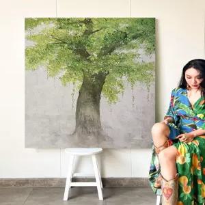 입체주의 인상파 나무 추상화 대형 그림액자 유화 풍수 현관 풍경 돈들어오는 서양화