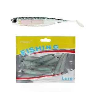 은빛비늘 쉐드웜 루어 10p세트 우럭 광어 갈치웜 미끼