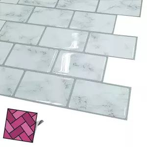 붙이는타일 접착식 시트지 대리석 벽돌 스티커 타일 018 벽체 DIY 벽타일