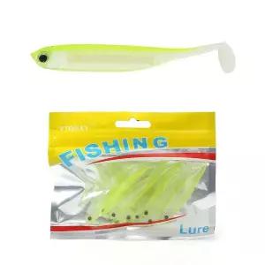 [콩심팥심]은빛비늘 쉐드웜 루어 10p세트 형광 광어 갈치웜 미끼