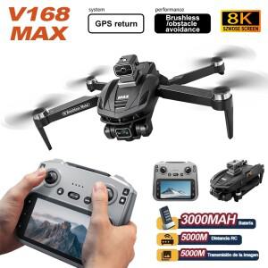 드론 입문용 미니 어린이 촬영 무인기 나비 전문가용 전투기 헬리콥터 샤오미 V168 GPS MAX 드론, 8K 프로