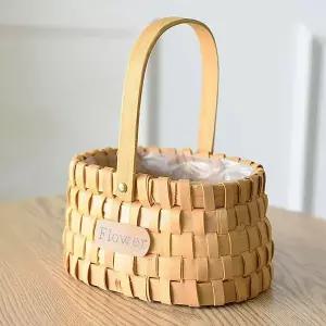 [콩심팥심]초록가든 화분 바구니 꽂 꽂이 라탄 미니 커버 화분바