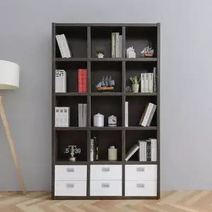 [하프클럽/셀러허브]SJ가구 로잔느 1200 서랍 5단 책장