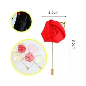 장미 부토니에 플라워 로즈 남자 핀 브로치 결혼식 신랑 정장 한복 혼주 악세서리 남녀공용