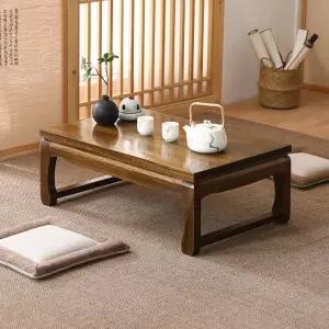 낮은 다과상 원목 찻상 고급 일본식 다도용 티테이블 트레이 우드