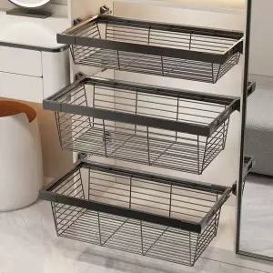 옷장 장롱 레일 바스켓 가구 바구니 서랍식 슬라이딩 철제