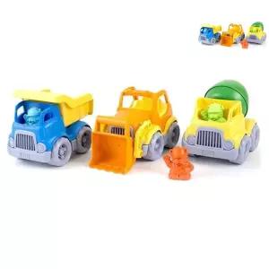 미니트레일러 유아 장난감 건설 자동차 트럭 불도저 래미콘 3종세트