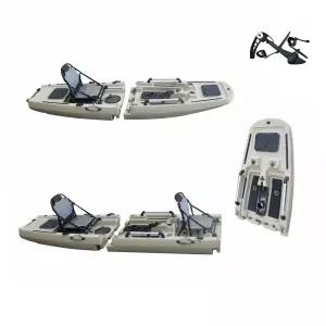 2인용 피싱 카약 분리형 낚시배 페달 루어낚시 레저활동