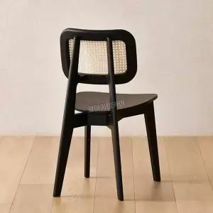 모던 라탄 체어 케인가구 실목면 카페 위시본 원목색