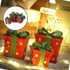 글로 슬림 선물상자 3종세트 트리꾸미기 데코 선물박스