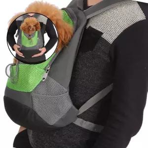 글로 펫라이빙 캥거루 애견 앞가방 29x42cm 그린