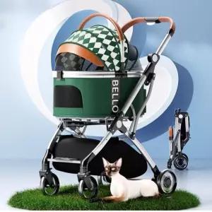 분리형 그린 강아지 외출용 반려견 트레일러 펫 대형견