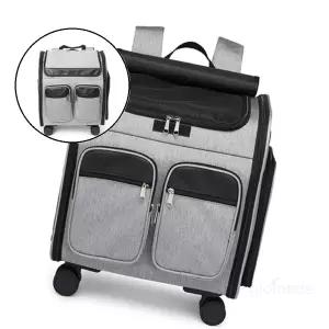 글로 펫티켓 백팩 캐리어 이동가방 그레이 애견가방