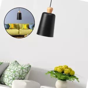 글로 펜던트 조명갓 15cm 블랙 주방등갓 식탁조명전등갓