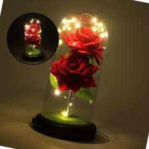글로 유리돔 장미 무드등 블랙 간접조명 신생아수유등