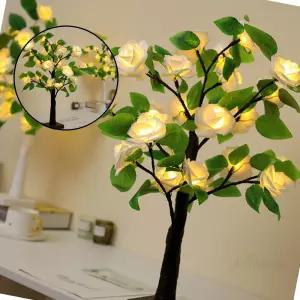 글로 장미나무 LED 무드등 55cm 브라운옐로우 카페분위기