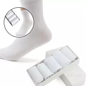 글로 여성용 중목 양말 10켤레 화이트 여자양말 기본