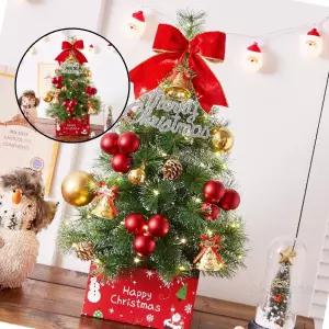 글로 골든벨 뉴리얼 솔잎 눈꽃 트리 풀세트 전구포함 60cm