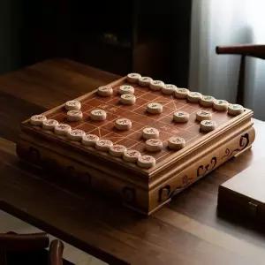 고급 원목 장기판 세트 좌식 장기알 체스 기원 바둑판 바둑