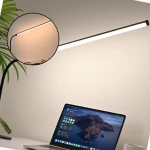 글로 플렉시블 LED 집게 스탠드 78cm 블랙 독서등