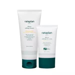 (정품) 라타플랑 미나리 진정 선크림 50ml+클렌저 150ml 트러블 지성