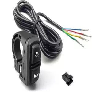 전기 자전거 스쿠터 모터사이클 버튼 DIY 부품을 위한 MUSELK 라이트 스위치 DK226/DK336 램프 및 경적