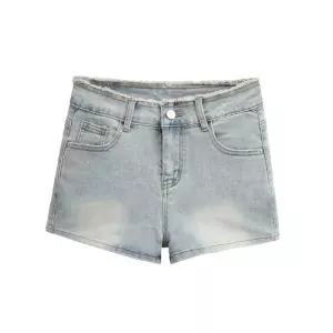 미니코코네 여자 청반바지 청바지 풍성한 데님 쇼츠 하이웨스트 힙업 핫팬츠 DOS1