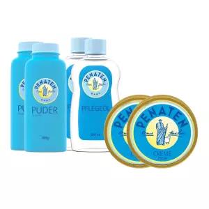 페나텐 베이비 스킨케어 세트 기저귀존 베이비 파우더100g 케어오일500ml 보호크림150ml 2개씩